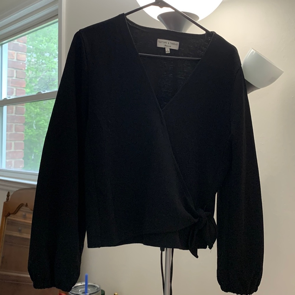 Madewell faux wrap top